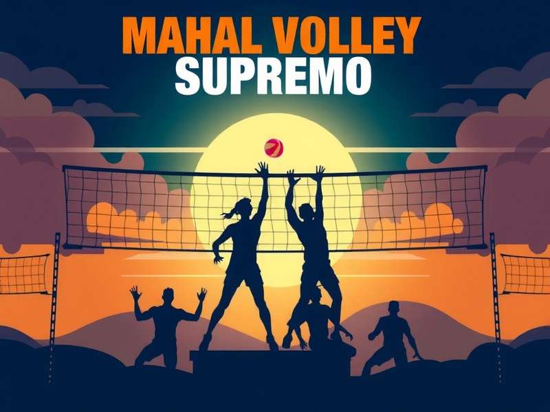 Mahal Volley Supremo game cover featuring Indian volleyball teams