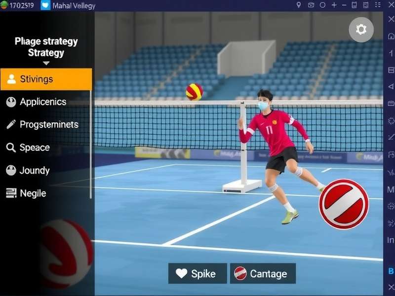 Mahal Volley Supremo strategy guide showing a player practicing spike techniques in Practice Mode